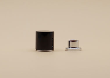28mm Height Perfume Bottle Caps PP Plastic Inside For Aluminum Step Collar