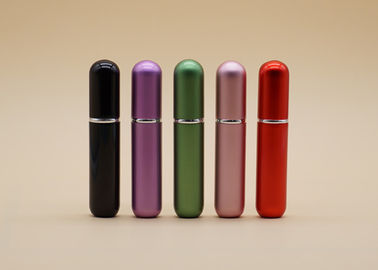 Cosmetic Small Refillable Perfume Spray Bottles Cylinder Shape Environmental Friendly