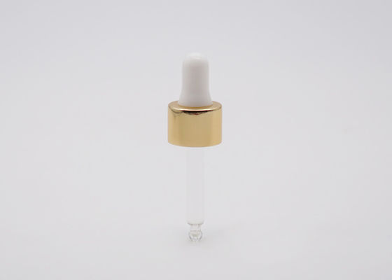 Gold Aluminum Pipette Essential Oil Dropper 18/410