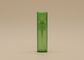 Clear Green Refillable Glass Perfume Spray Bottles With AS Rectangle Bottle Cover