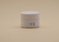 15g Cosmetic Cream Containers , White Ceramic Glass Face Cream Jars PETG Screw Cap