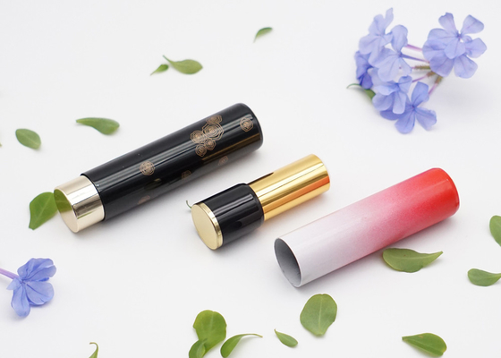 Aluminum Lipstick Tube Round 3.5g Cosmetic Cylinder Plastic