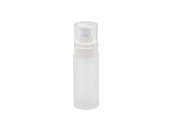 Glass Cosmetic 100ml Makeup Lotion Bottle Empty Frosted Spraying Coating