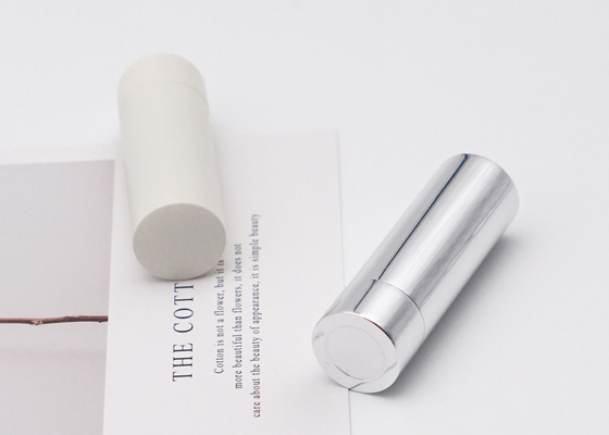 Snap Gloss Lipstick Tube Aluminum Empty Shiny Silver 3.5g