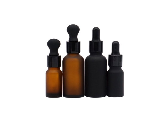 Matte Empty 30ml 100ml Essential Oil Bottle Dark Color Cosmetic Dropper