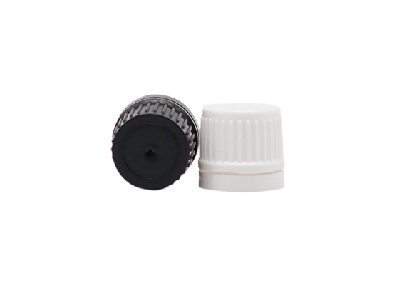 Ribbed Plastic Tamper Evident Cap 18mm With Insert For Essential Oil Bottle