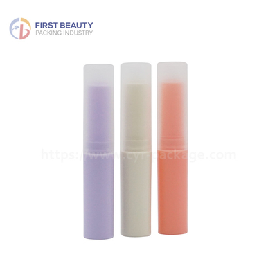 Plastic Lip Balm Empty Lipstick Tube Customized Snap On