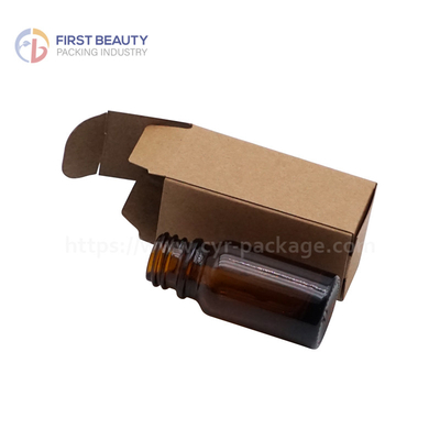 Round Glass Bottle Amber Essential Oil Bottle