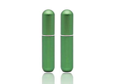 Finger Size 5ml Refillable Glass Perfume Spray Bottles Matte Green Perfume Tester