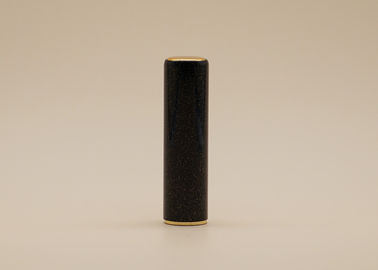 Pearl powder Empty Lipstick Tubes 4.5g Black Starry Sky Look Brilliant Round Shape