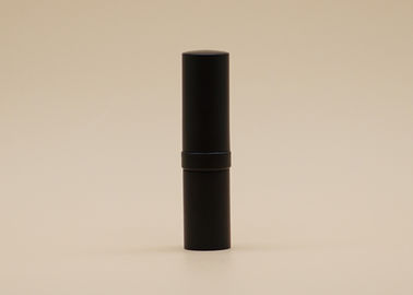 Middle Convex Matt Black Slim Lipstick Tube Portable For Cosmetic Packaging