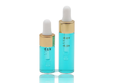 Small Volume Slim Glass Essential Oil Packaging Bottles With 18mm Dropper