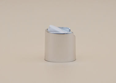 Silver Color Aluminum Disk Top Cap , Shampoo Bottle Cap Customized Color