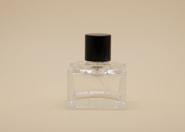 Heavy Wall Square Glass Perfume Bottles , 50ml Glass Perfume Bottles