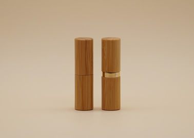 Natural Bamboo Lip Balm Tubes , Bamboo Lipstick Tubes For Personal Care