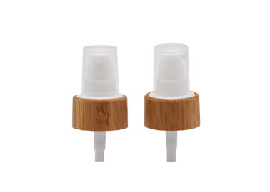 Bamboo Closure 24 / 410 Plastic Treatment Pump For Cosmetic Packaging