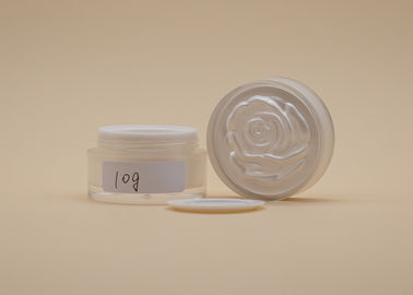 Customized Cosmetic Cream Containers , Plastic Acrylic Cream Jar For Musk Mud