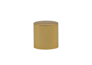 Gold Add Weight Aluminum Perfume Bottle Caps With Inner Plastic Black Cap
