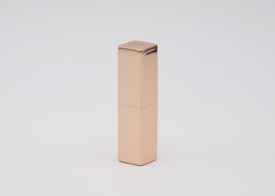 Square Gold Aluminum Magnet Lip Balm Containers Bulk