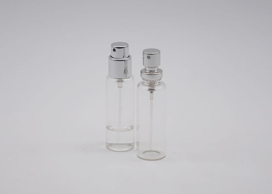 10CC Exquisite Mini Glass Perfume Tester Bottle  With Silver Aluminum Spray Pump