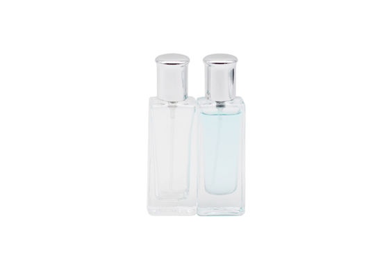 50ml Clear Square Rectangle Shape Empty Glass Perfume Bottles