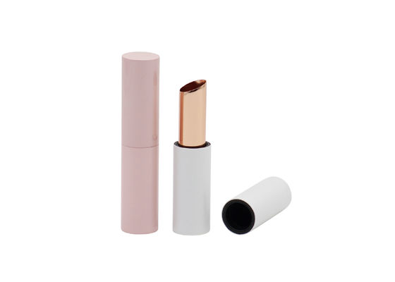ISO9001 Pink Aluminum Lip Balm Containers color spraying surface