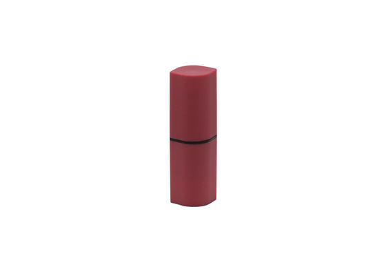 SGS Plum Aluminum Rubber Painting Rhombus Shape Lip Balm Containers