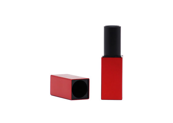 3.5g Cosmetic Aluminum Shiny Red Empty Lipstick Tube