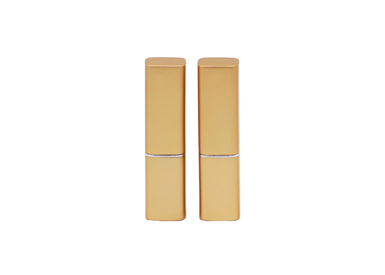 Matte Gold Empty Lip Scrub Containers , Custom Lip Balm Tubes