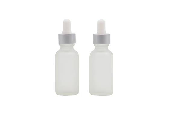 15ml Clear Frosted Perfume Dropper Bottles , Glass Oil Dropper