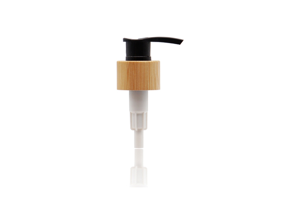 24/410 Bamboo Covered Lotion Pump Dispenser 2cc Dosage