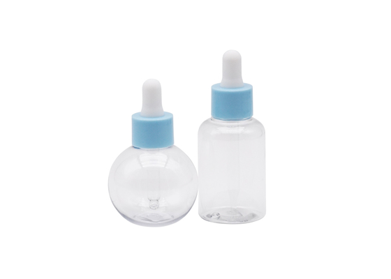 Plastic Ball Shaped 50ml Plastic Dropper Bottle 60ml Plastic Cylinder Essential Oil Bottle