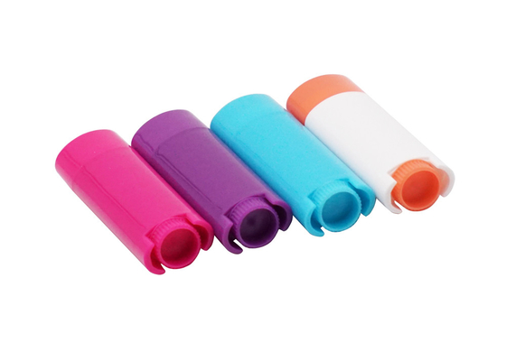 Various Colors Flaky Oval Lip Balm Tube 4.5g Low Moq Plastic Deodorant Stick Container