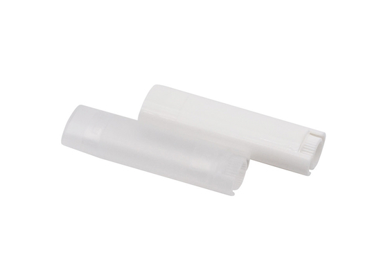 Plastic Lip Balm Tube Oval 4.5g White Black Round Lip Balm Container Packaging