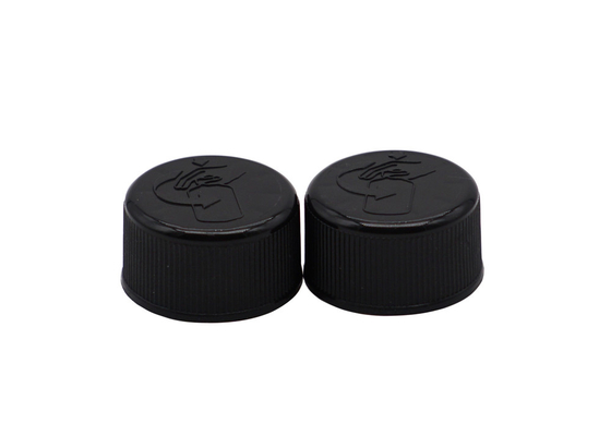 Customized Plastic Child Proof Cap For Bottles Black 20mm Screw Cap