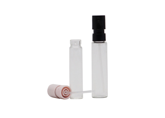 Mini Refillable Perfume Tester Bottle Atomizer 3ml Glass Bottle With Plastic Snap Sprayer