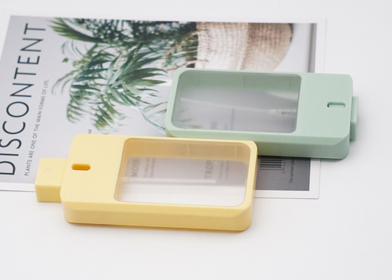 Yellow Color 38ml Plastic Atomizer Refillable Credit Card Perfume Bottle