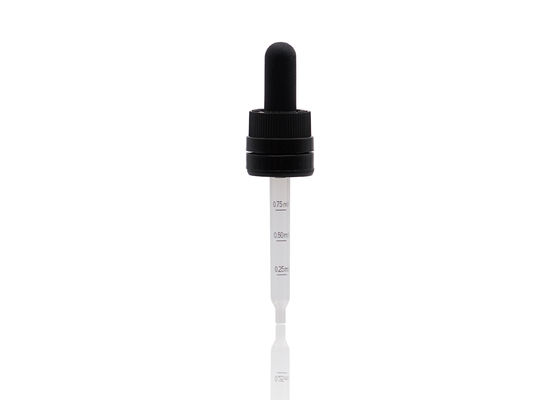 quality  Professional Tamper Evident Essential Oil Dropper 18/410 Prevent Liquid Leakage factory