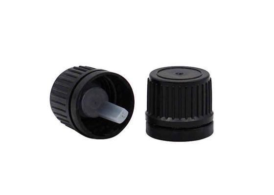 quality  18mm 20mm Black Plastic Tamper Evident Screw Cap For Bottles factory