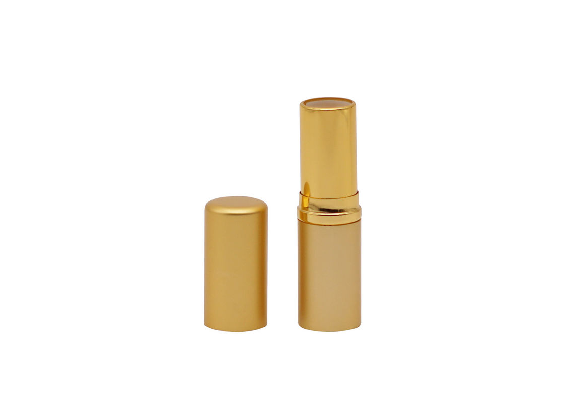 4.5g Gold Aluminum Eco Friendly Lip Balm Tubes For Lip Balm Spray Bottle