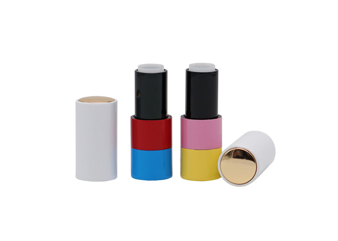 Aluminum Color Spraying 3.5g Metal Lip Balm Tubes