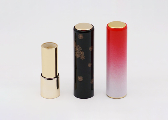 Aluminum Lipstick Tube Round 3.5g Cosmetic Cylinder Plastic