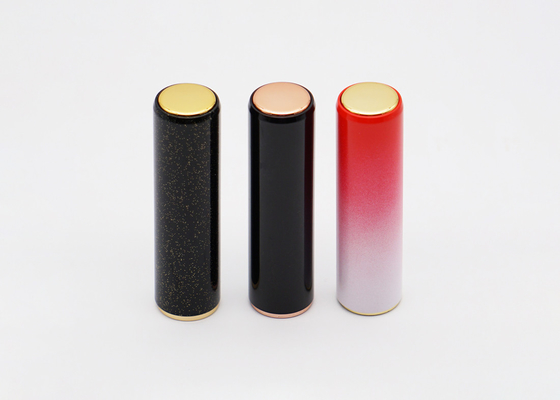 Aluminum Lipstick Tube Round 3.5g Cosmetic Cylinder Plastic