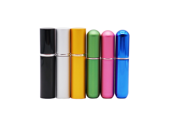 Shiny Color 5ml Perfume Tester Atomizer Bottle Aluminum Mini Spray