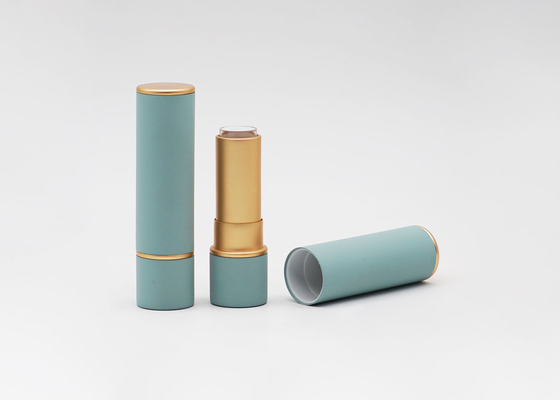 3.5g Light Green Lipstick Tube Cosmetic Aluminum Container