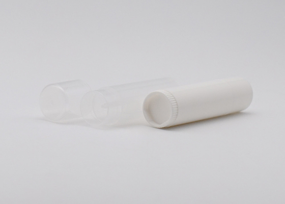 Plastic Lip Balm Tube 17g Cylinder White Empty Deodorant Stick Container