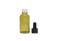 Cosmetic 30ml Essential Oil Bottle Green Glass Dropper Screen Printing