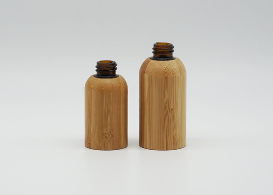 Bamboo 100ml Essential Oil Bottle 50ml Cosmetic Glass Inner Dropper