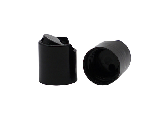 24mm Cylinder Black Plastic Top Cap Cosmetic PP Plastic Screw 32mm Nonspill