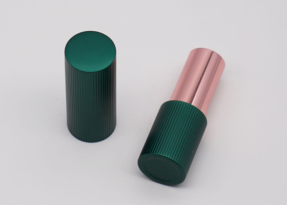 Green Magnetic Lipstick Tube Alumium 12.1 Inner Container